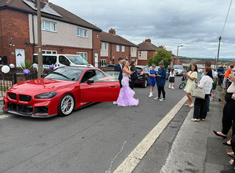 BMW M2 - Prom Event with Bride Dressed
