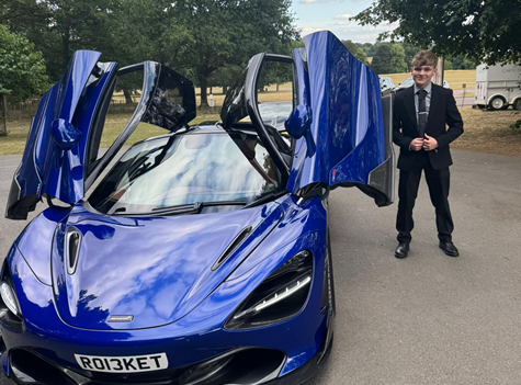 McLaren with Suit at Wedding - The Groom loading=