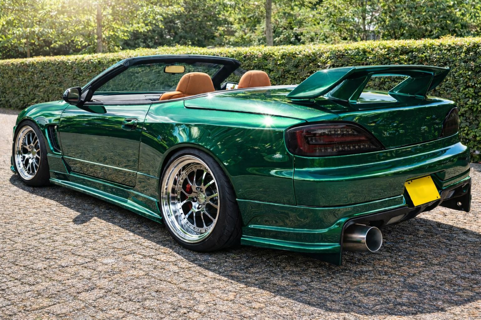 Nissan Silvia S15 convertible top down